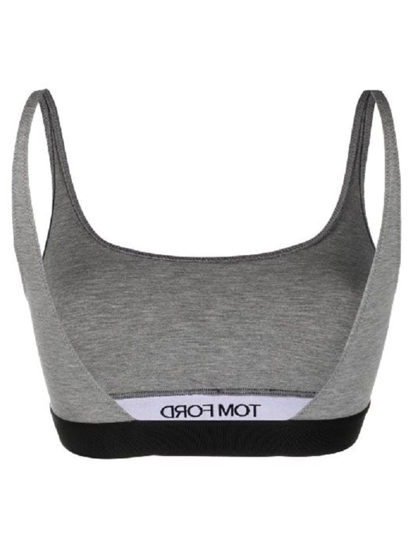 Tom Ford Heathered Grey Modal Bralette