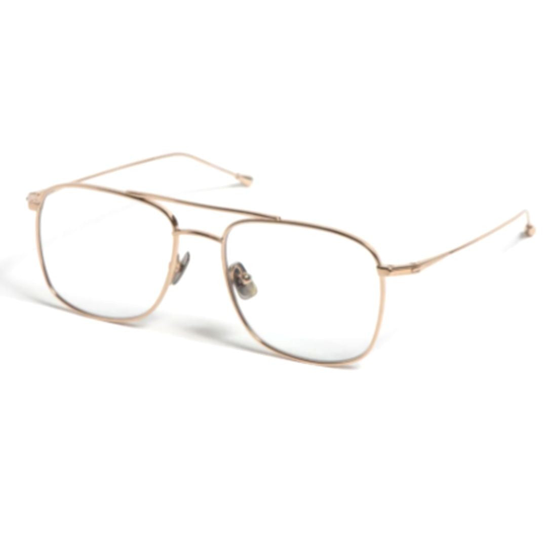 Peter And May Michel Michel Minimalist Gold-Finish Square Sunglasses With Double Bridge