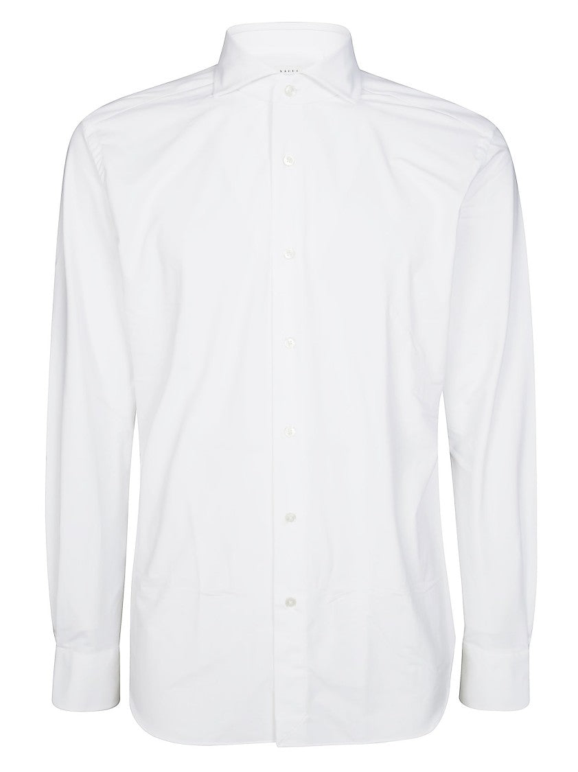 Xacus Act520 Ml Active Base White Button-Down Shirt