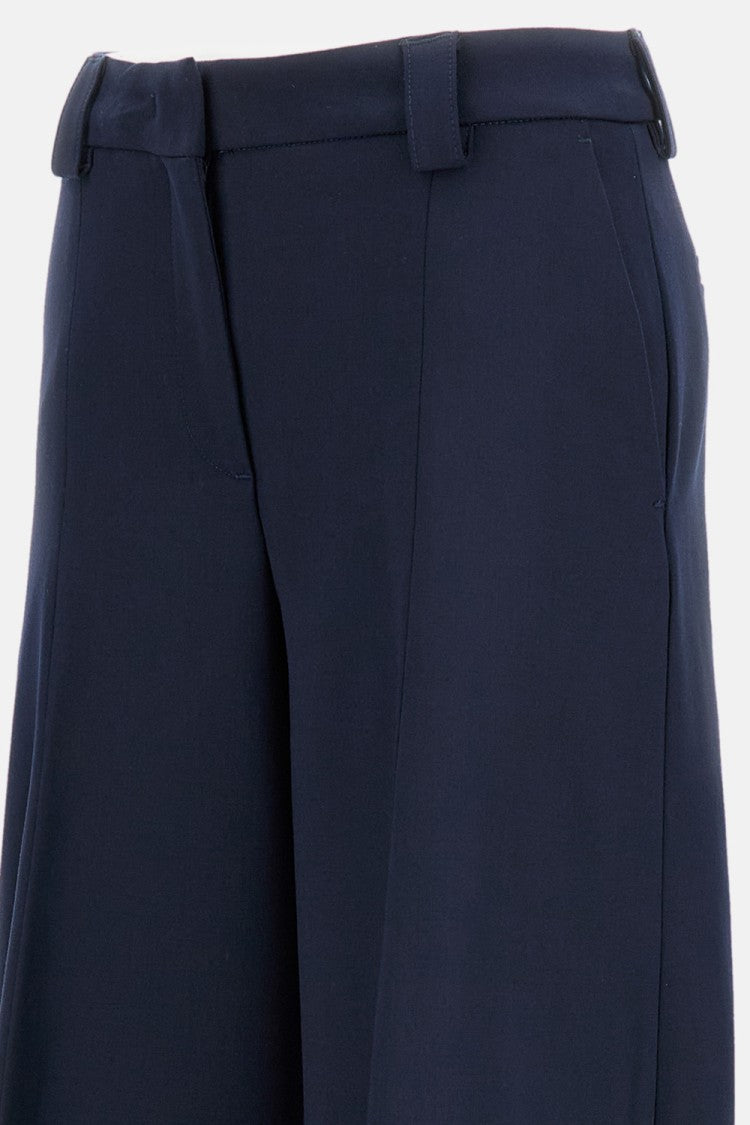 The Latest Wide Trousers With Classic Front Closure