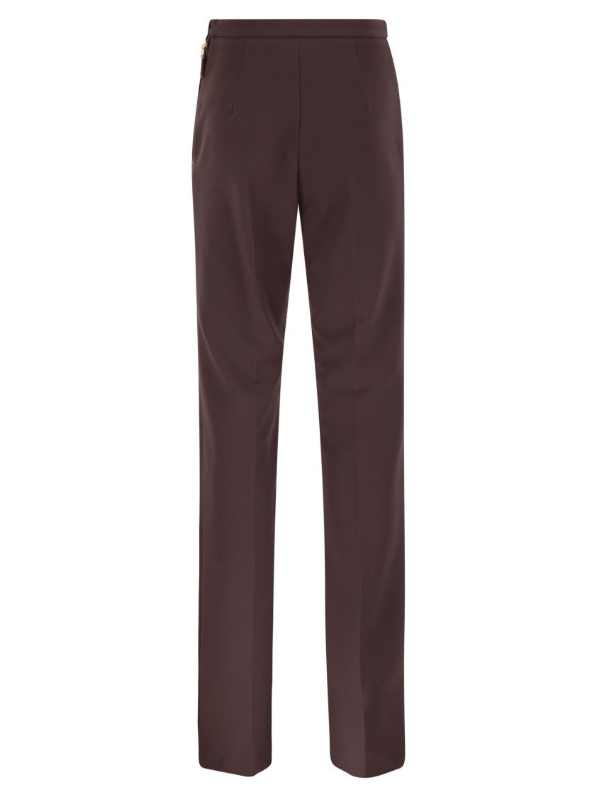 Elisabetta Franchi Double Crepe Trousers