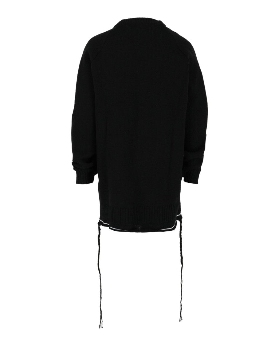 Givenchy Striped-Trim U-Lock Cardigan