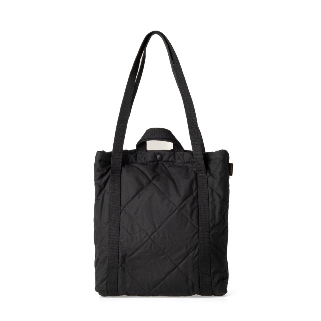 Lavenham Quilted Black Tote Bag