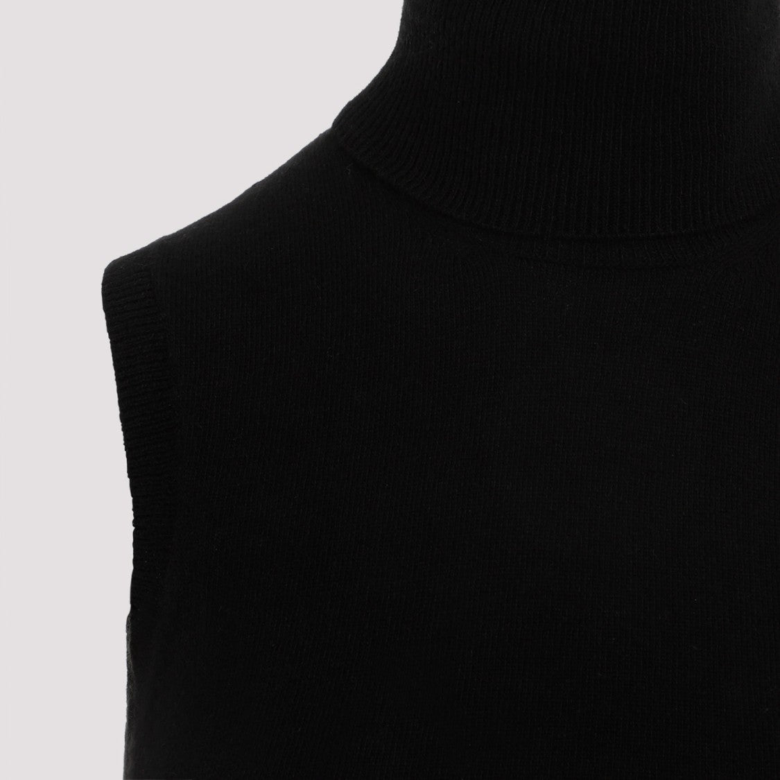 Mm6 By Maison Margiela Black Wool Midi Dress