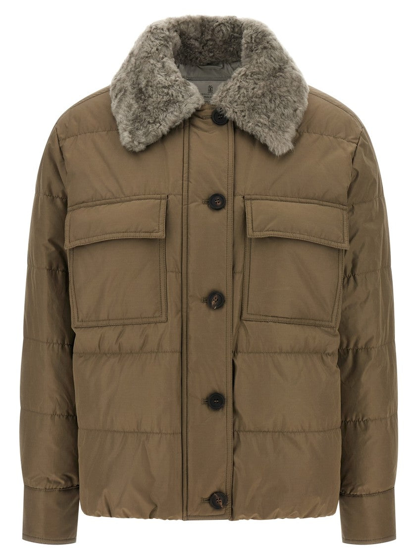 Brunello Cucinelli Monile Sherling Down Jacket