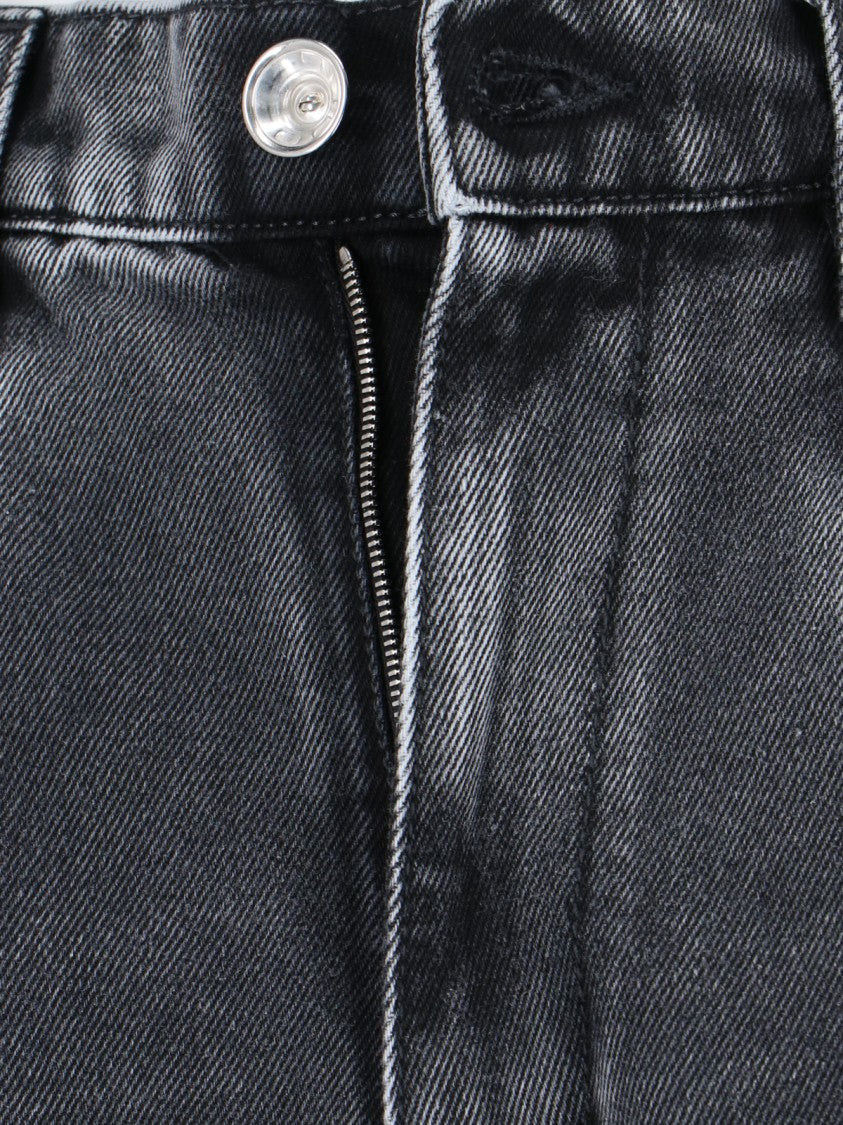 Maison Margiela High-Waisted Black Denim Cut-Out Jeans