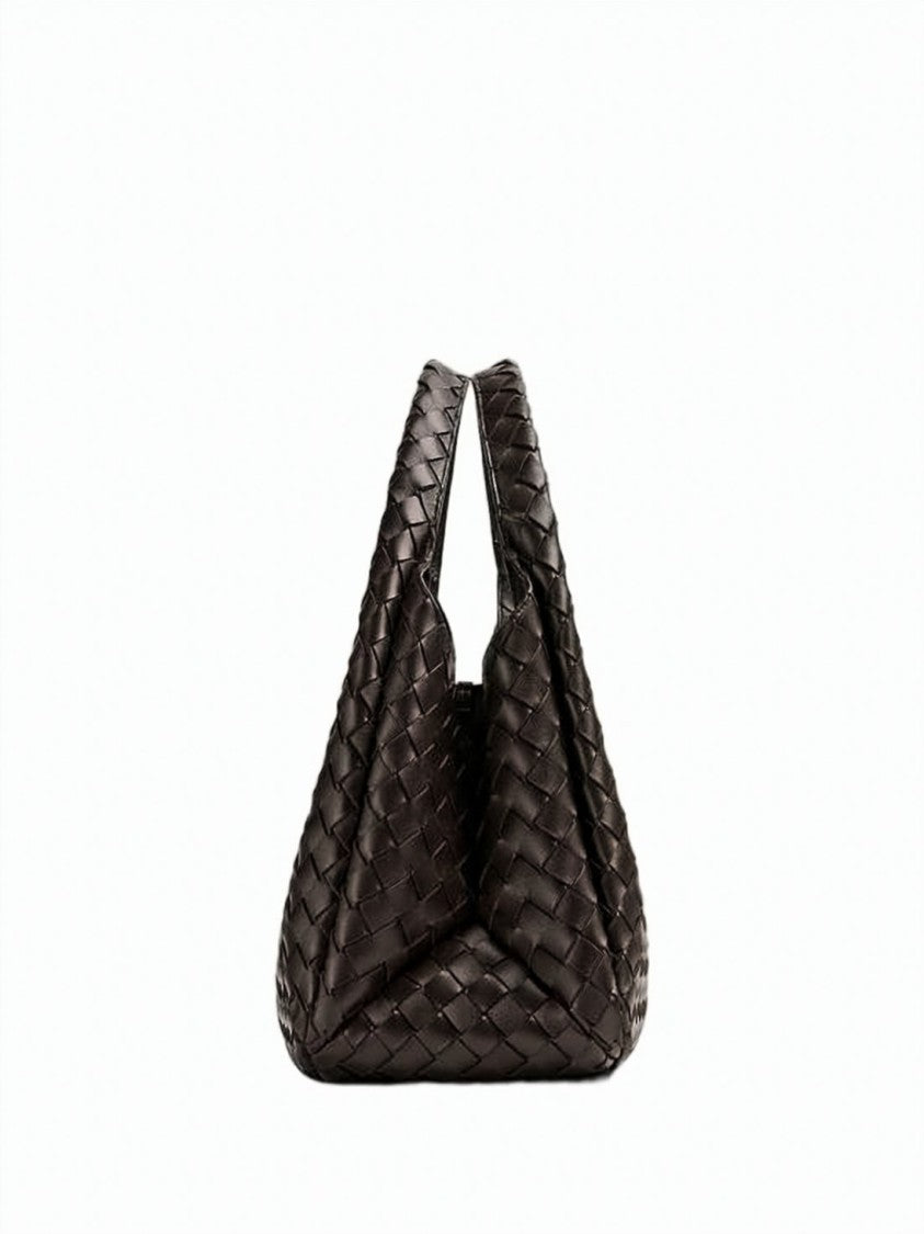Bottega Veneta Woven Lambskin Leather Shoulder Bag