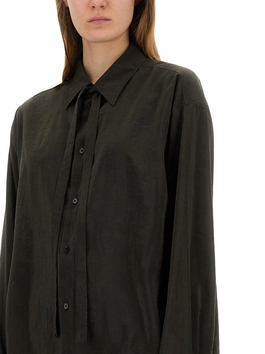 Lemaire Long Shirt With Tie