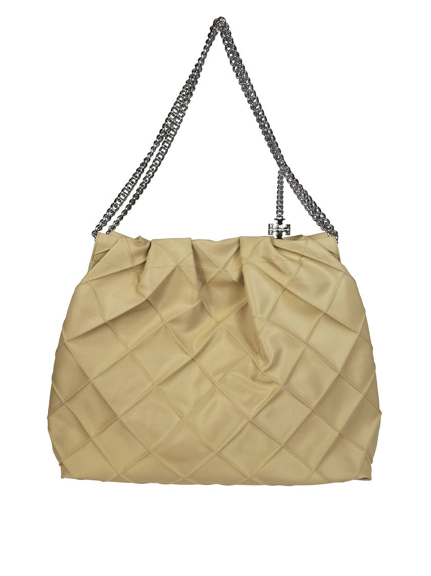 Tory Burch Quilted Fleming Nylon Spacious Shoulder Bag