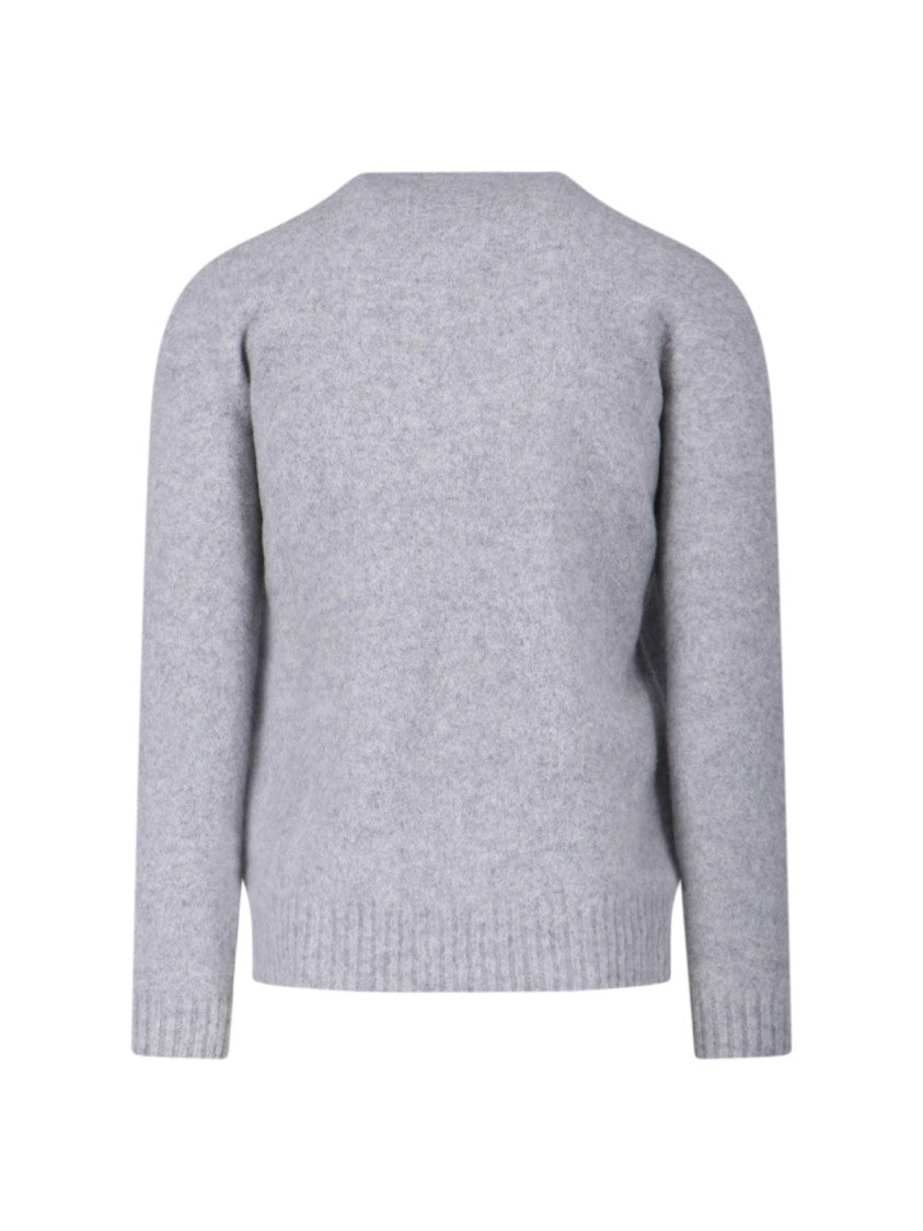 Drumohr Wool Sweater – Light Grey