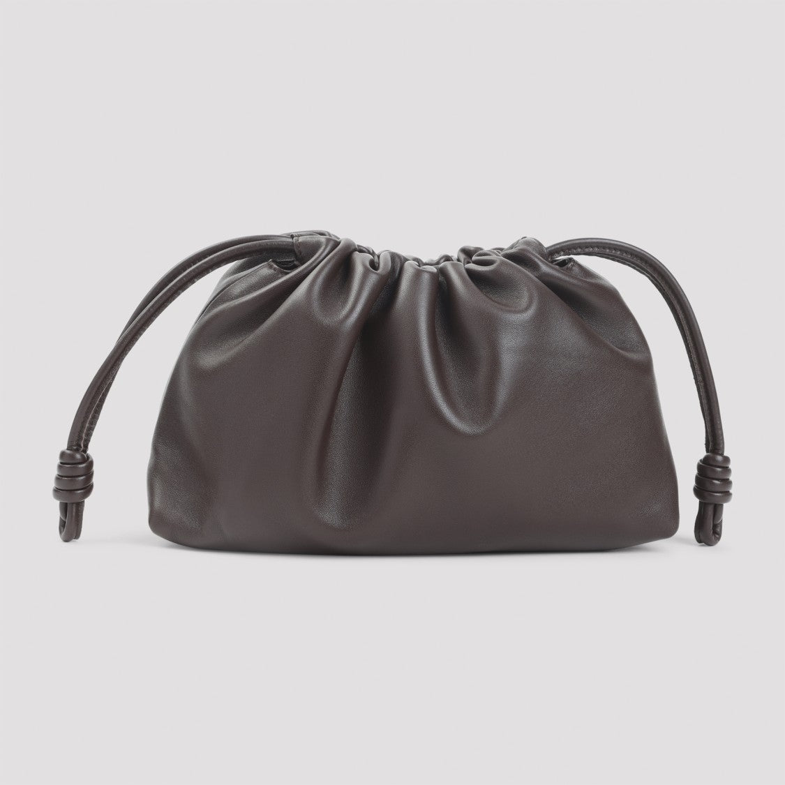 Loewe Soft Slouchy Leather Shoulder Bag With Drawstring Closure