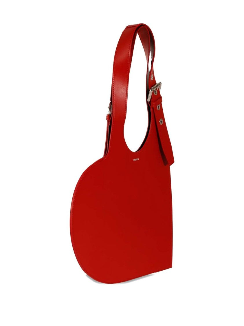 Coperni Heart-Shaped Red Bag With Metallic Studs
