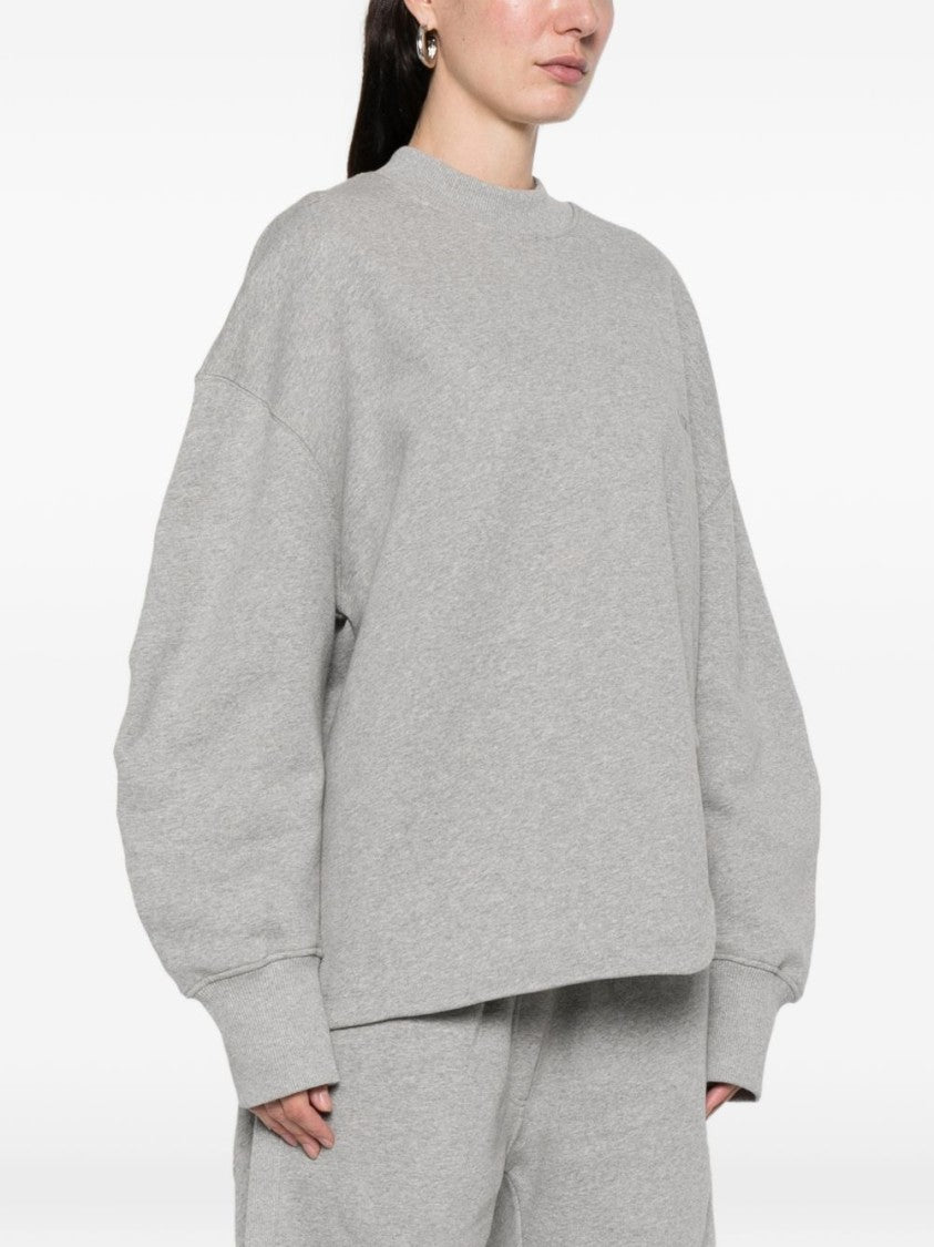 The Attico Oversized Knit Sweater With Curved Hem