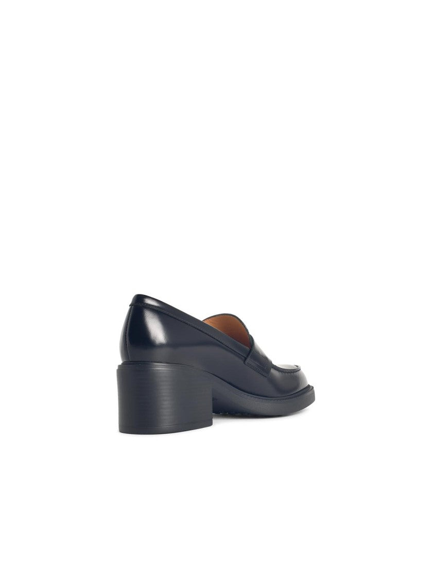 Tod's Black Leather Loafers