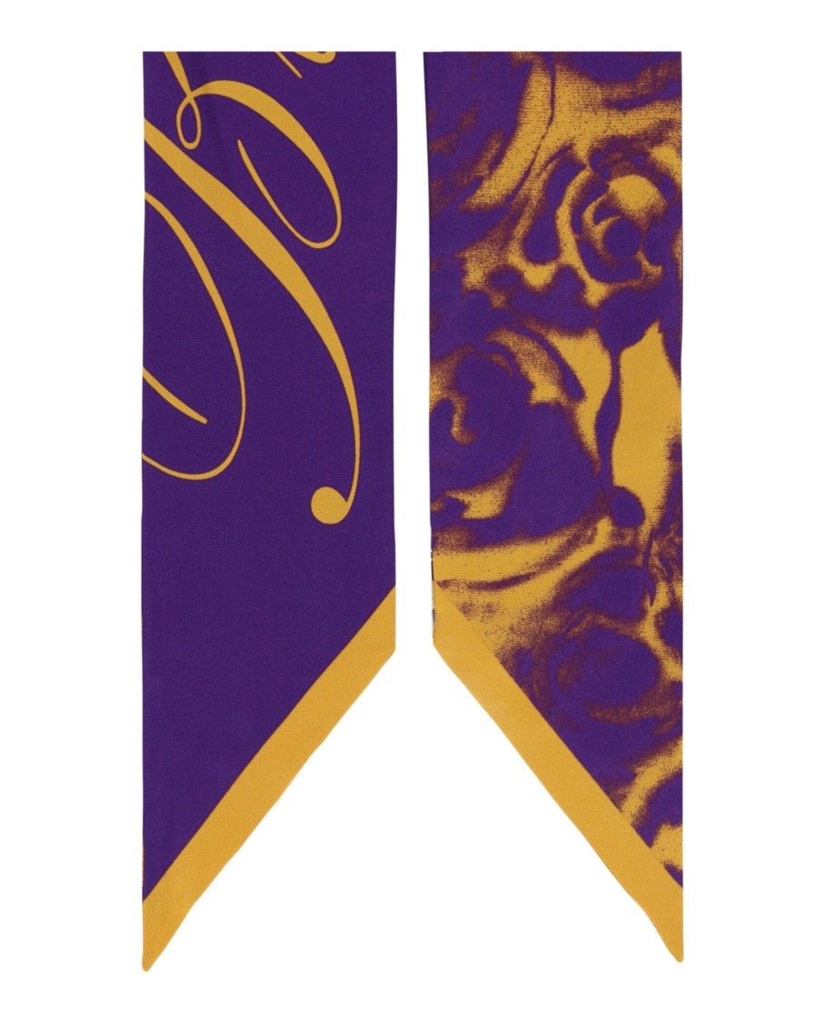 Burberry Rose-Printed Silk Scarf