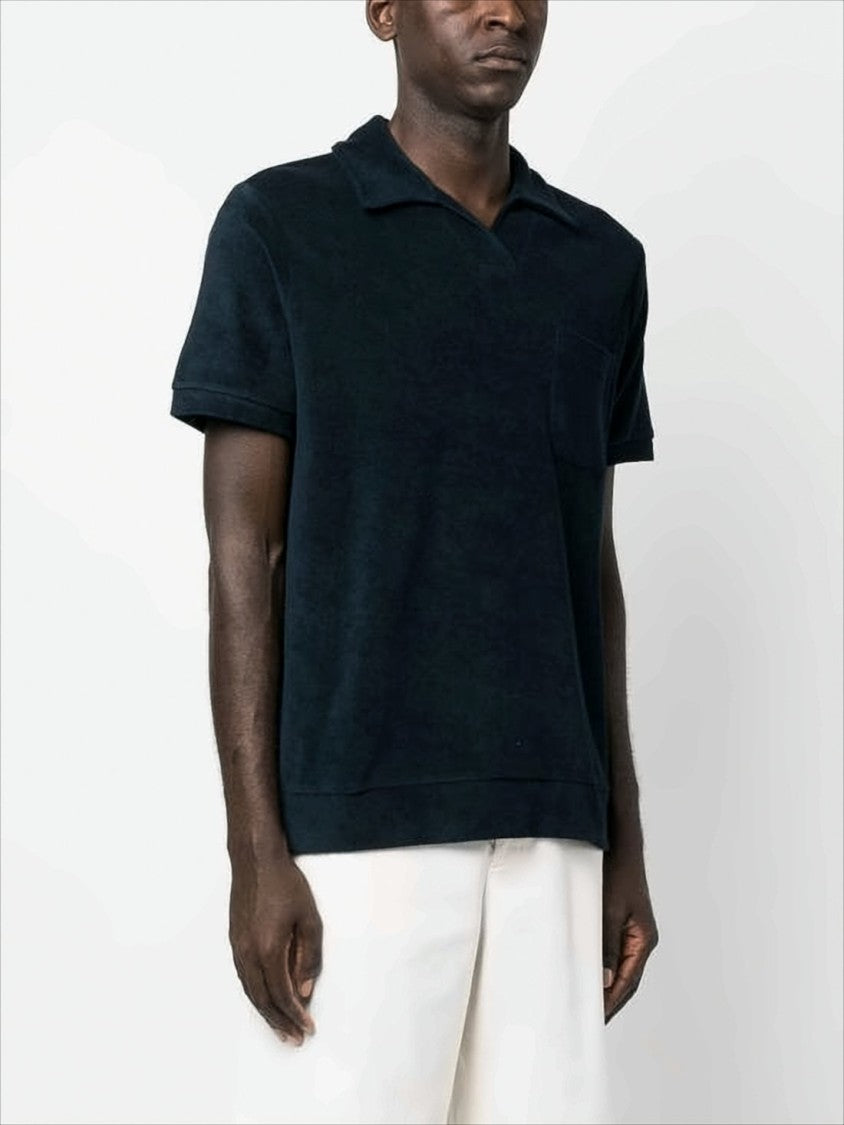 A.P.C. Relaxed Fit Short-Sleeved Polo Shirt In Soft Terry Texture