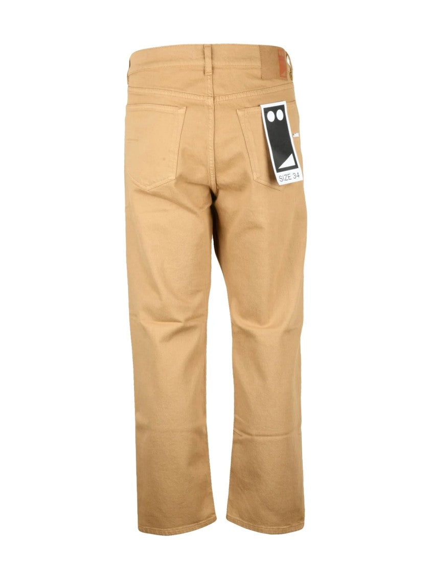 Grifoni Yellow Cotton Elastane Men's Straight Leg Jeans