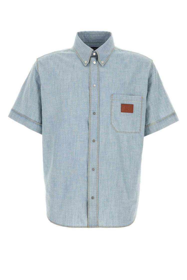 Fendi Light Blue Chambray Shirt