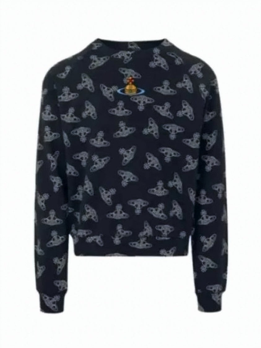 Vivienne Westwood Cropped Black Long-Sleeve Sweatshirt