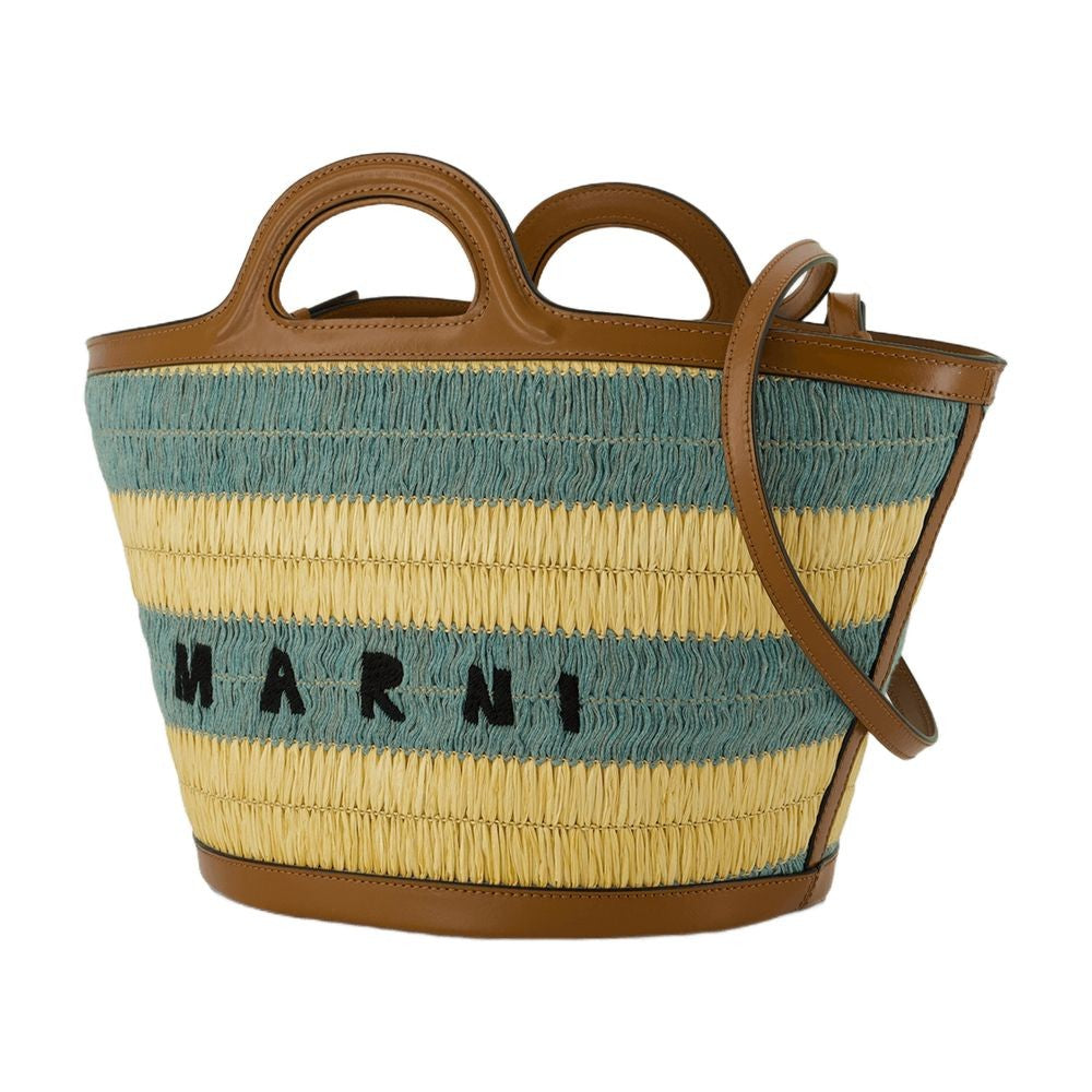 Marni Tropicalia Small Shopping Bag - Raphia - Multi
