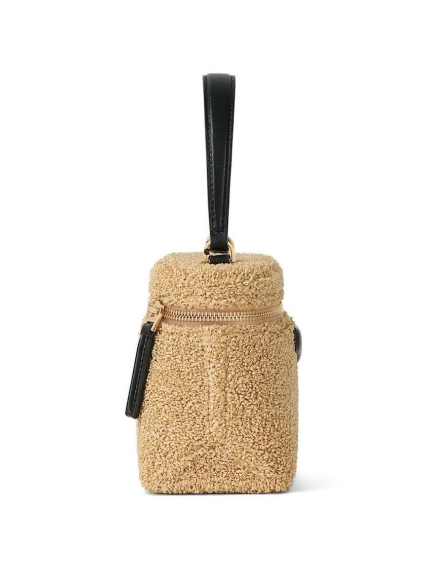 Givenchy Structured Handbag With Textured Teddy Fabric