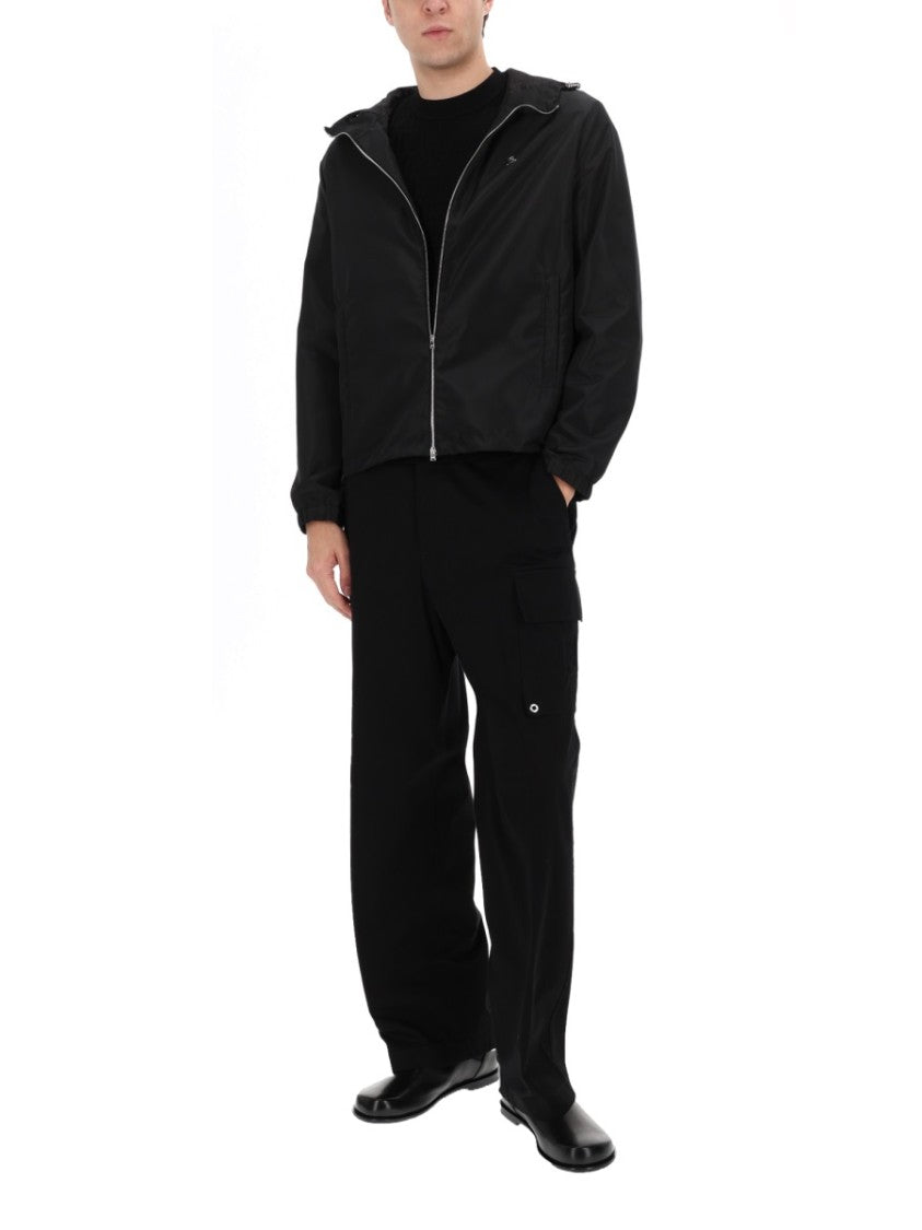 Fendi Lightweight Blouson Jacket With Front Zipper And Hood