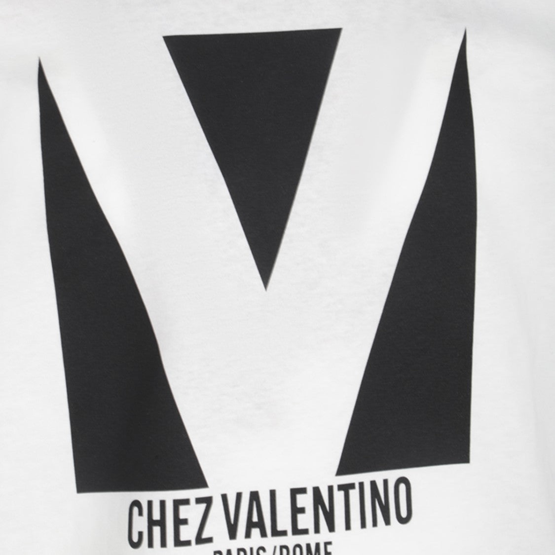 Valentino White Cotton Crew Neck T-Shirt