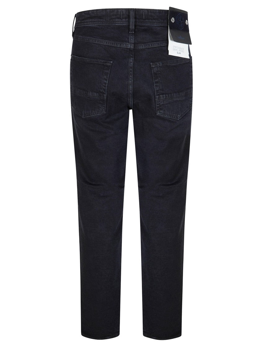 Stone Island Stretch Black Denim Jeans