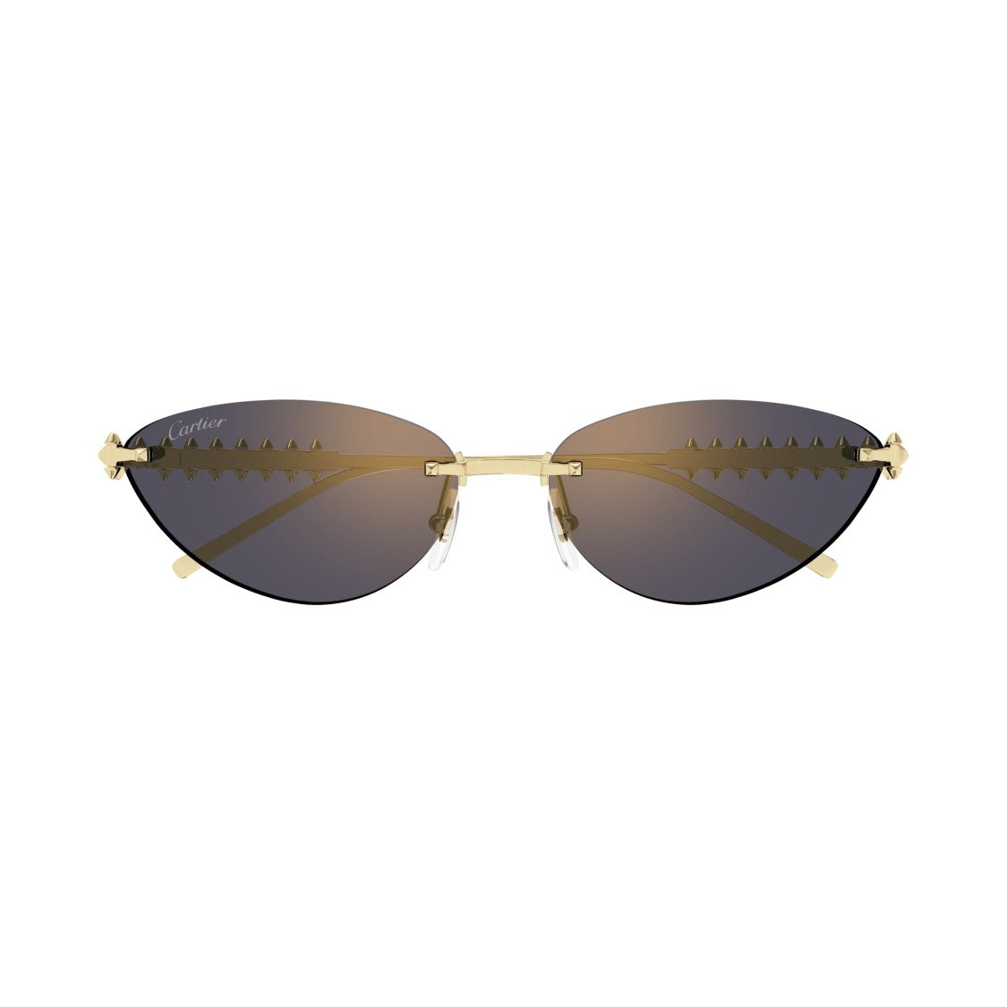 Cartier Cat-Eye Sunglasses With Unique Pyramid Stud Arms