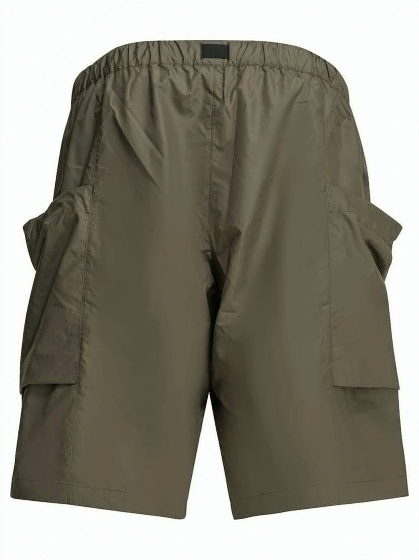 Goldwin Black Utilitarian Multiple Pocket Polyester Shorts