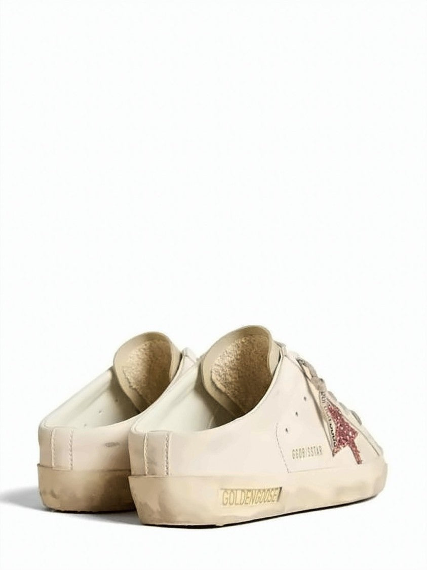 Golden Goose Slip-On Sneakers With Glittery Star Detail