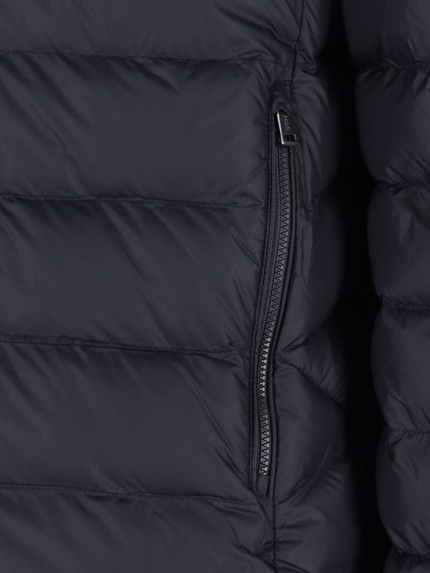 Polo Ralph Lauren Logo Zip Puffer Jacket – Navy