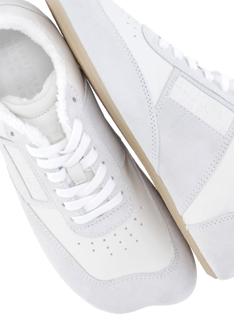 Mm6 By Maison Margiela Anatomic Shearling Leather Sneakers