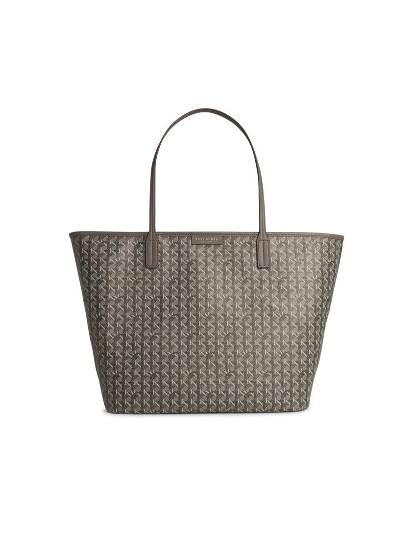 Tory Burch Ever-Ready' Large Shopping Bag In Grey Fabric
