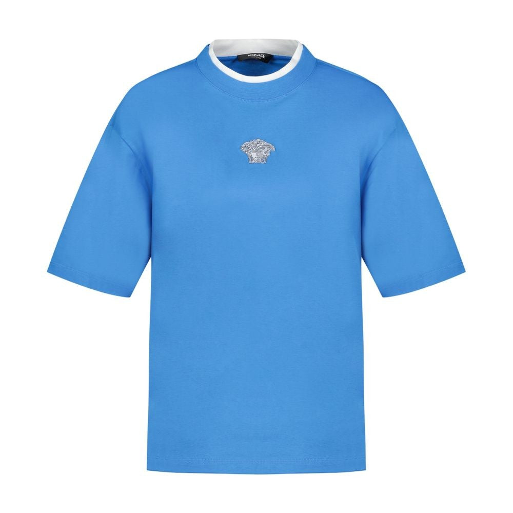 Versace Medusa T Shirt - Cotton - Blue