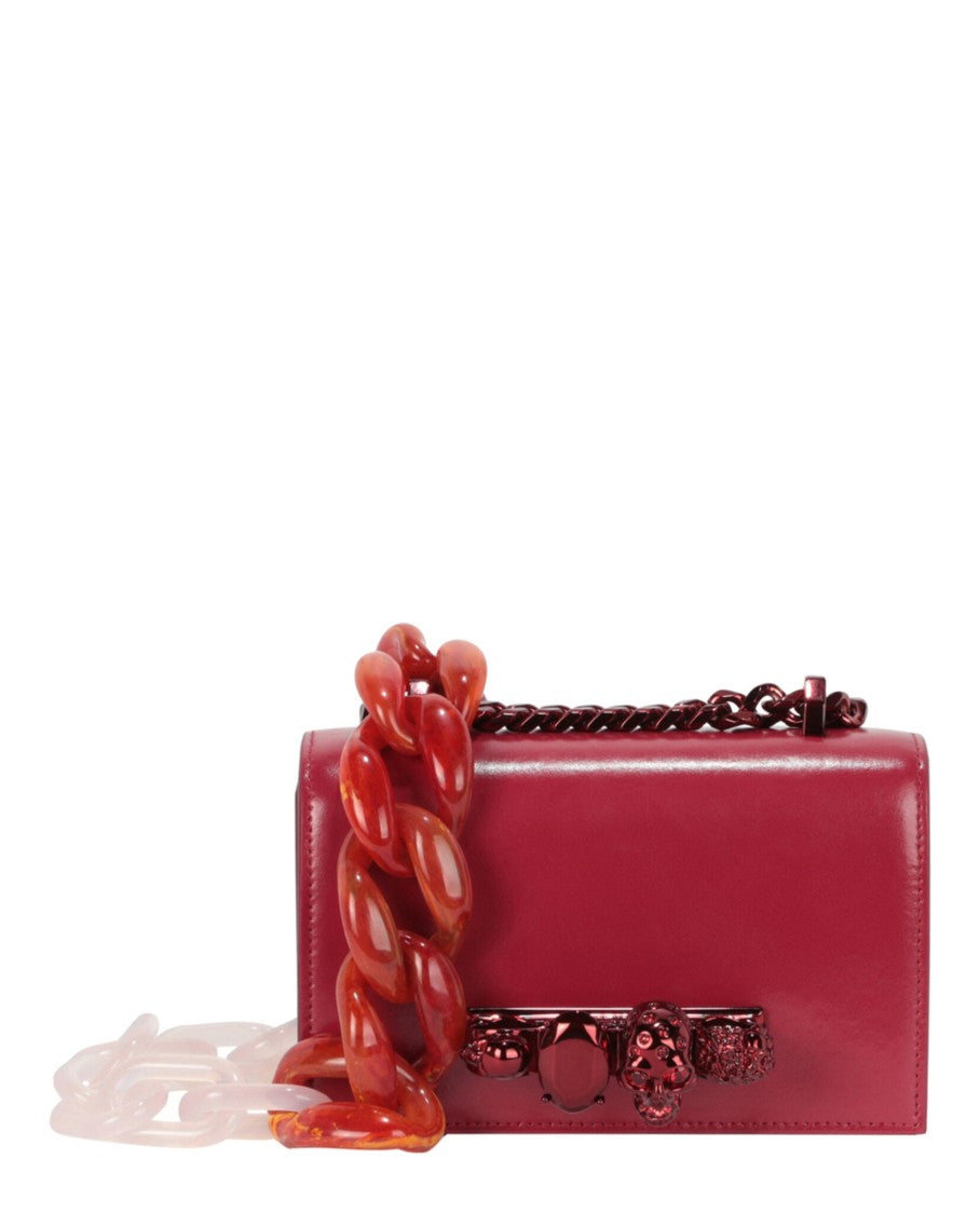 Alexander Mcqueen Mini Jeweled Knuckle Shoulder Bag