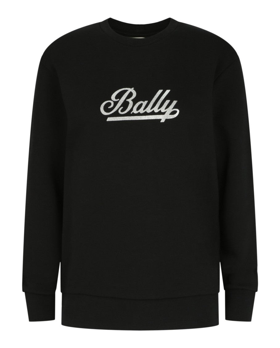 Bally Glitter Script Logo Crewneck Sweatshirt