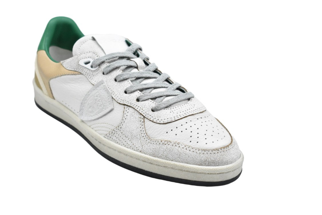 Philippe Model Green White Low Top Versatile Shoes