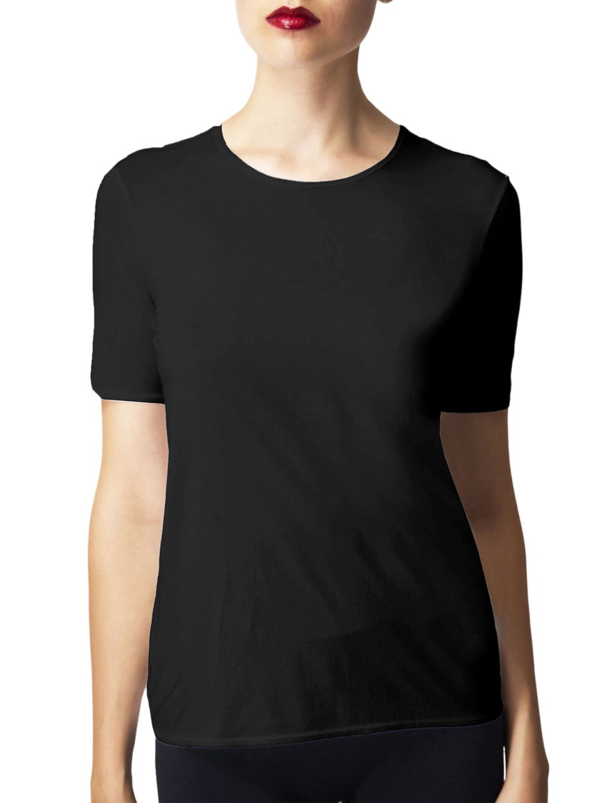 Wolford Pure Top Short-Sleeved Minimalist Cotton Top