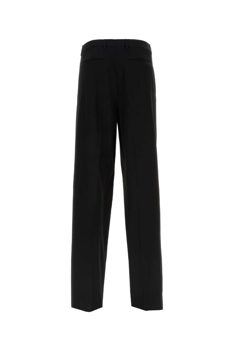 Versace Black Viscose Blend Pant