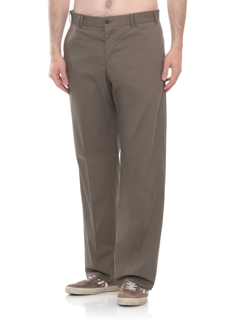 Pt Torino Army Green Hook Fastening Pants