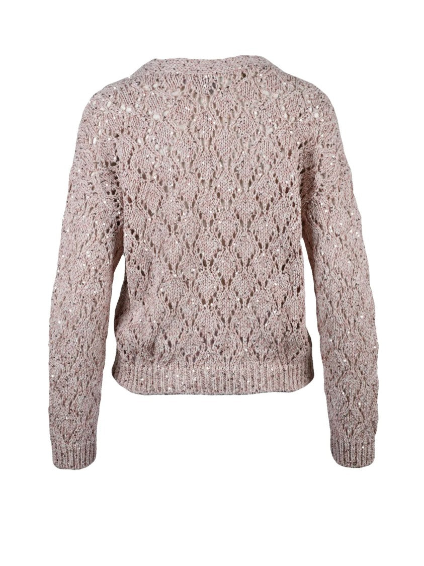 Eleventy Pink Cotton Polyamide Polyester Short Cardigan