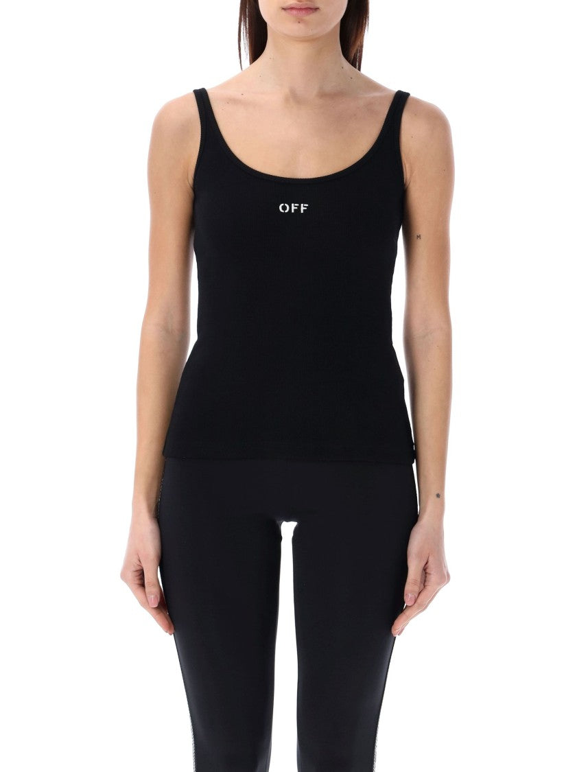 Off-White Off Stamp Rib Tank Top