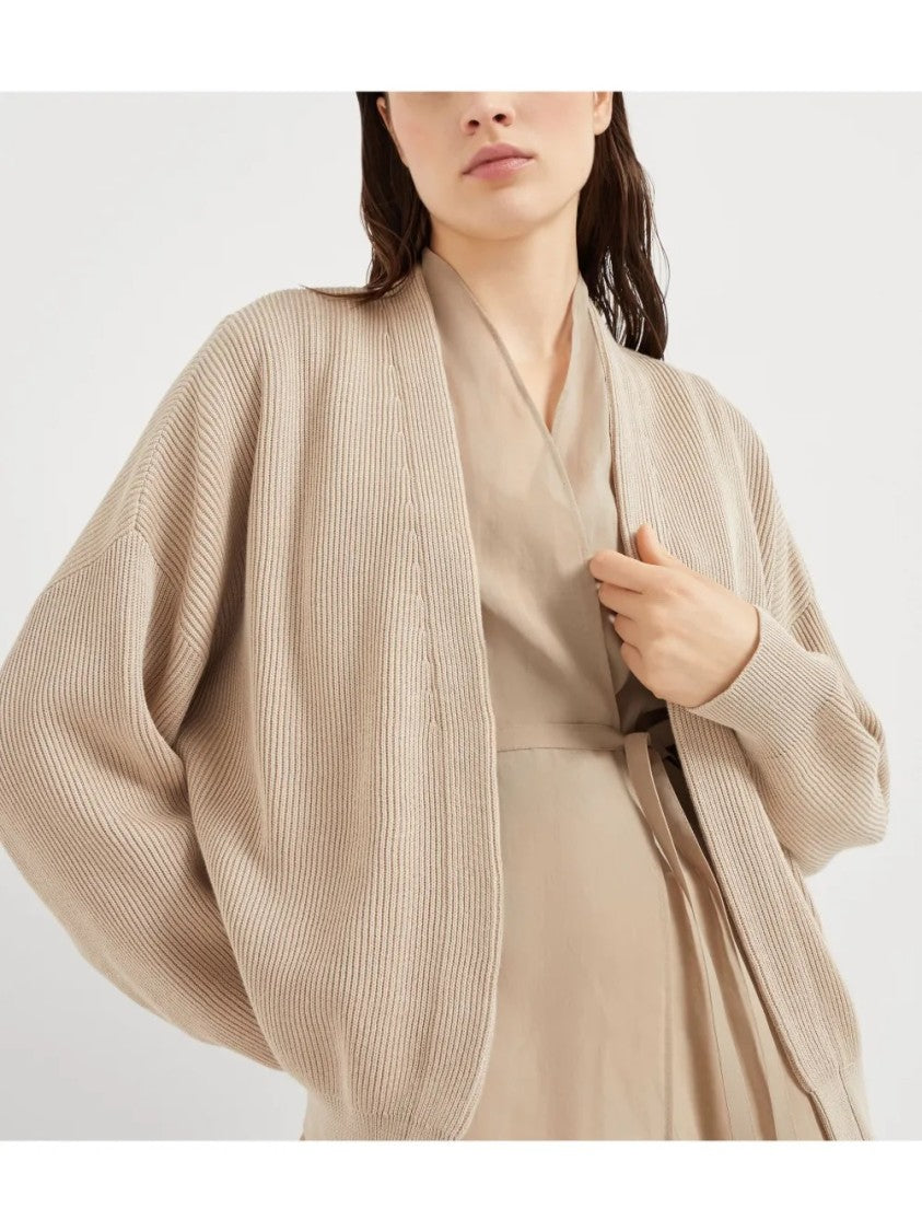 Brunello Cucinelli Relaxed Fit Cotton Cardigan With V-Neckline