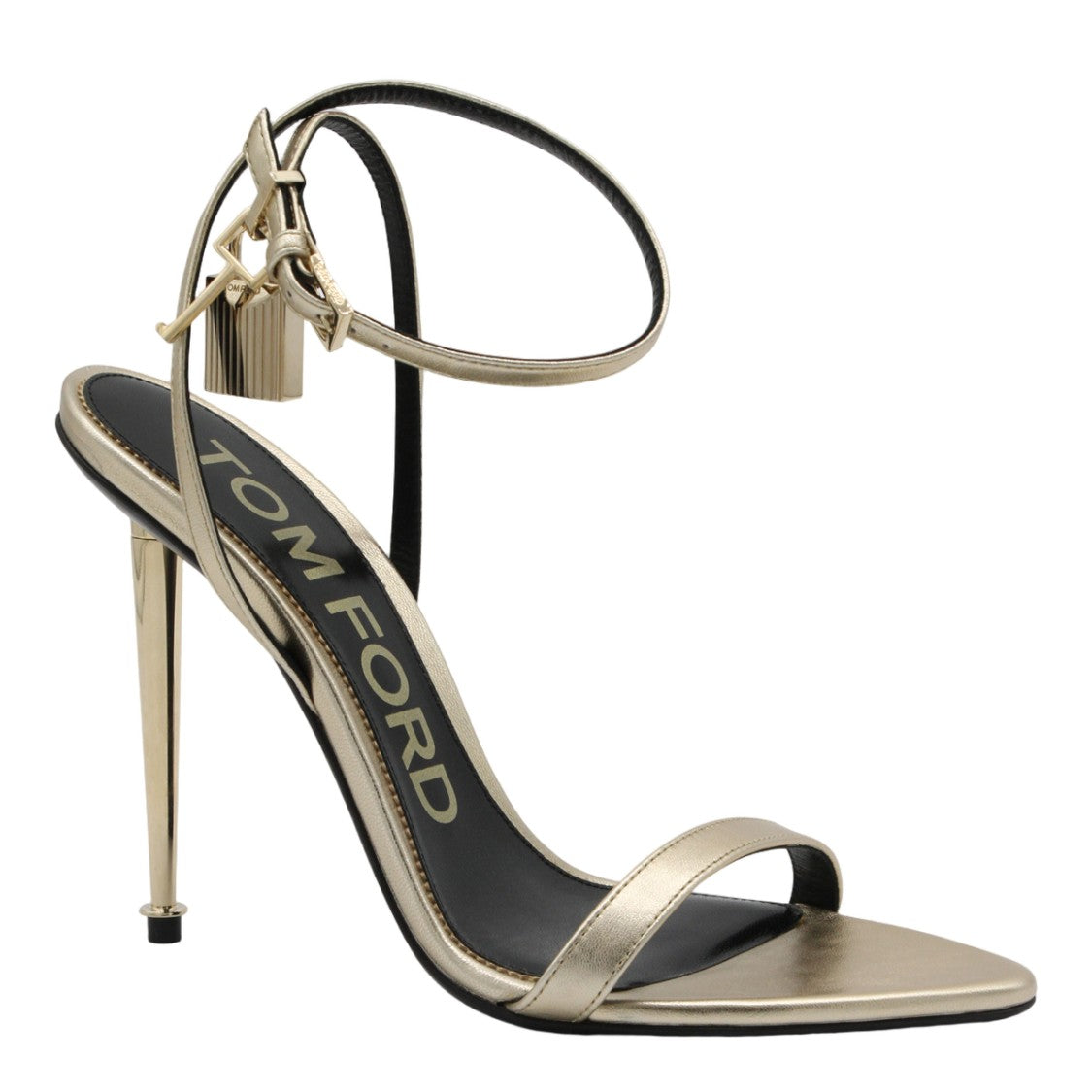 Tom Ford Metallic Gold Stiletto Sandals