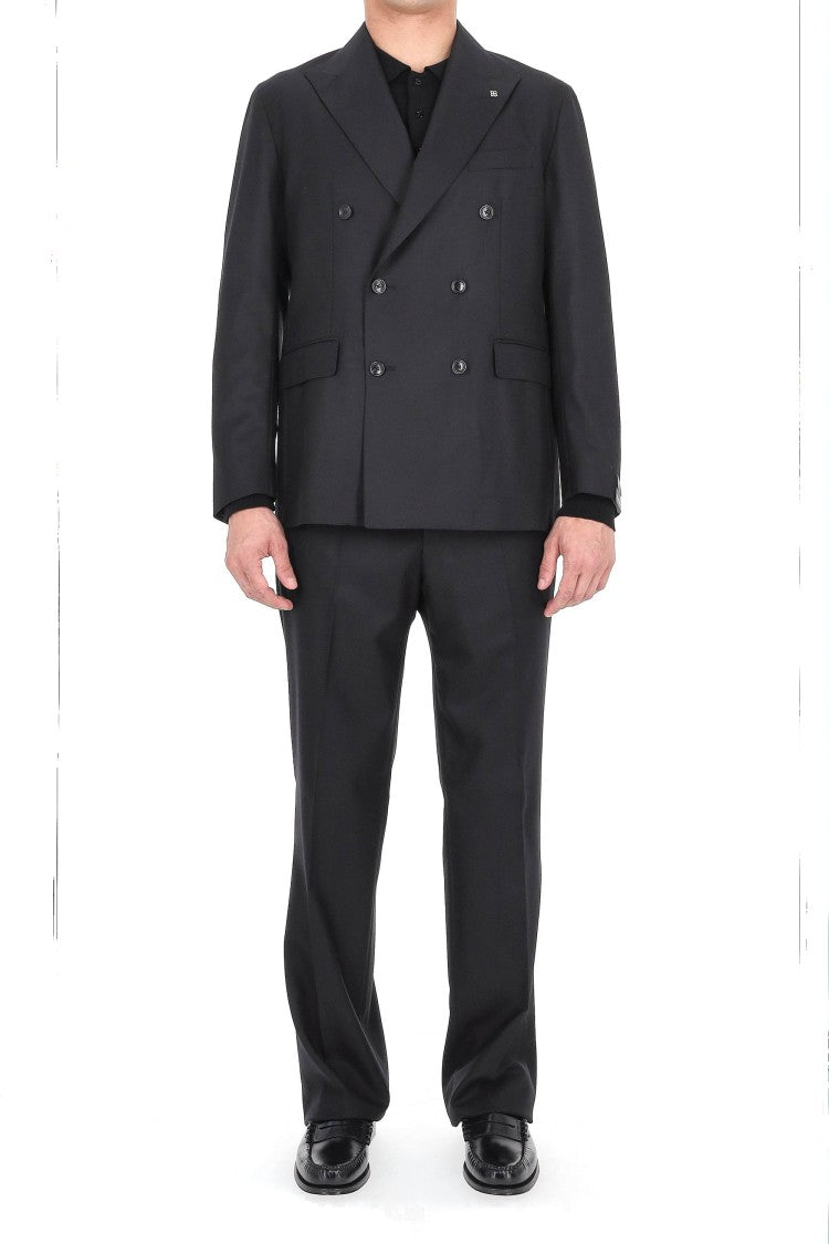 Tagliatore New York Model Super 120’S Wool Double-Breasted Dress