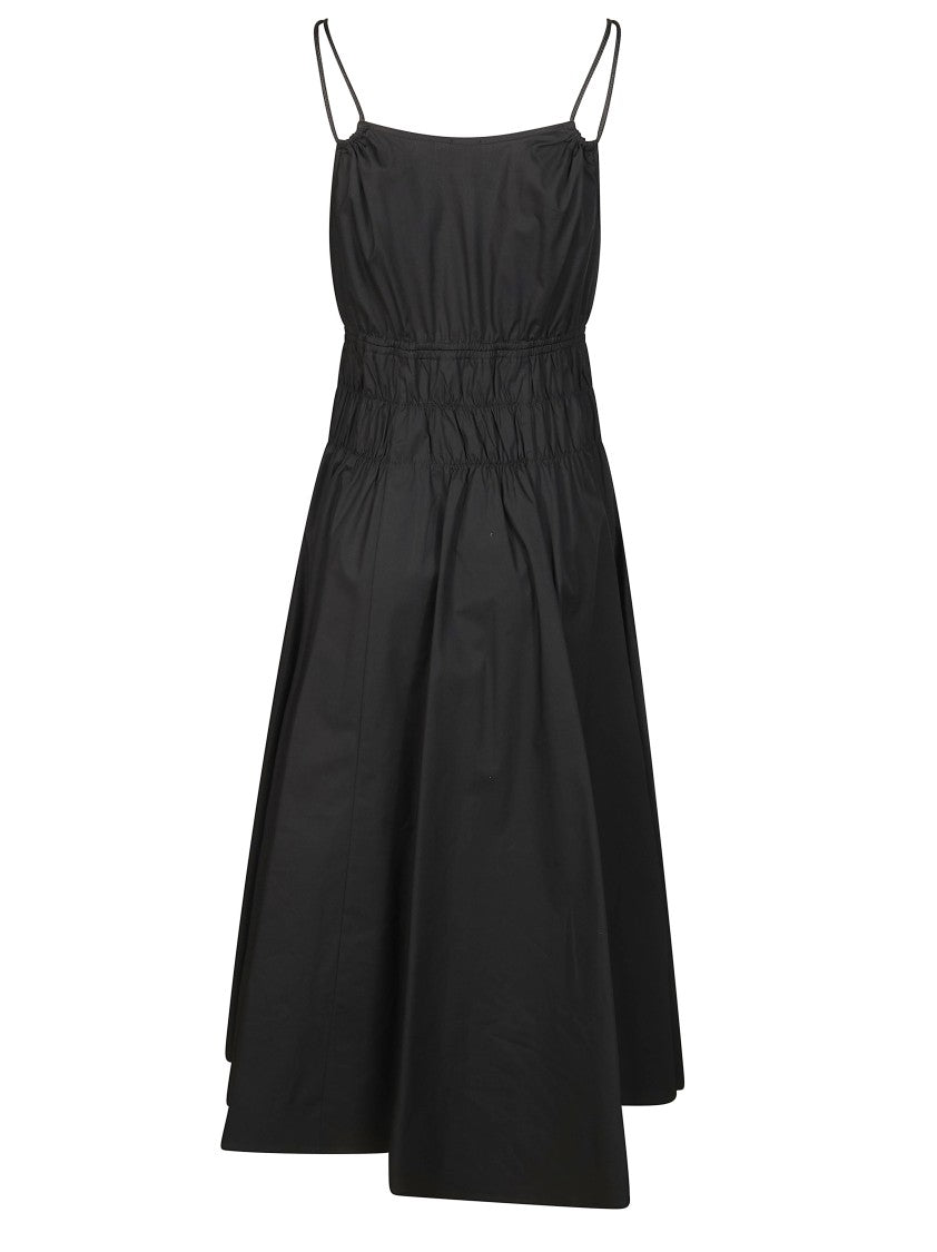 Pinko Deep Onyx Amie Poplin Midi Dress