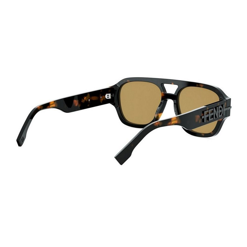 Fendi Graphy Aviator Sunglasses With Tortoiseshell Acetate Frame