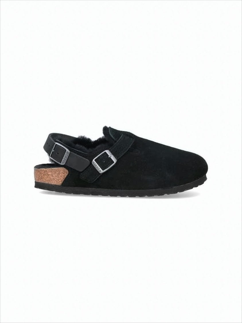 Birkenstock Suede Closed-Toe Sandals With Adjustable Buckles