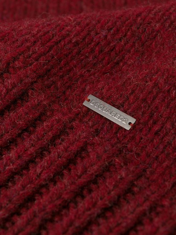 Dsquared2 Chunky Knit Turtleneck Pullover Sweater With Metallic Detail